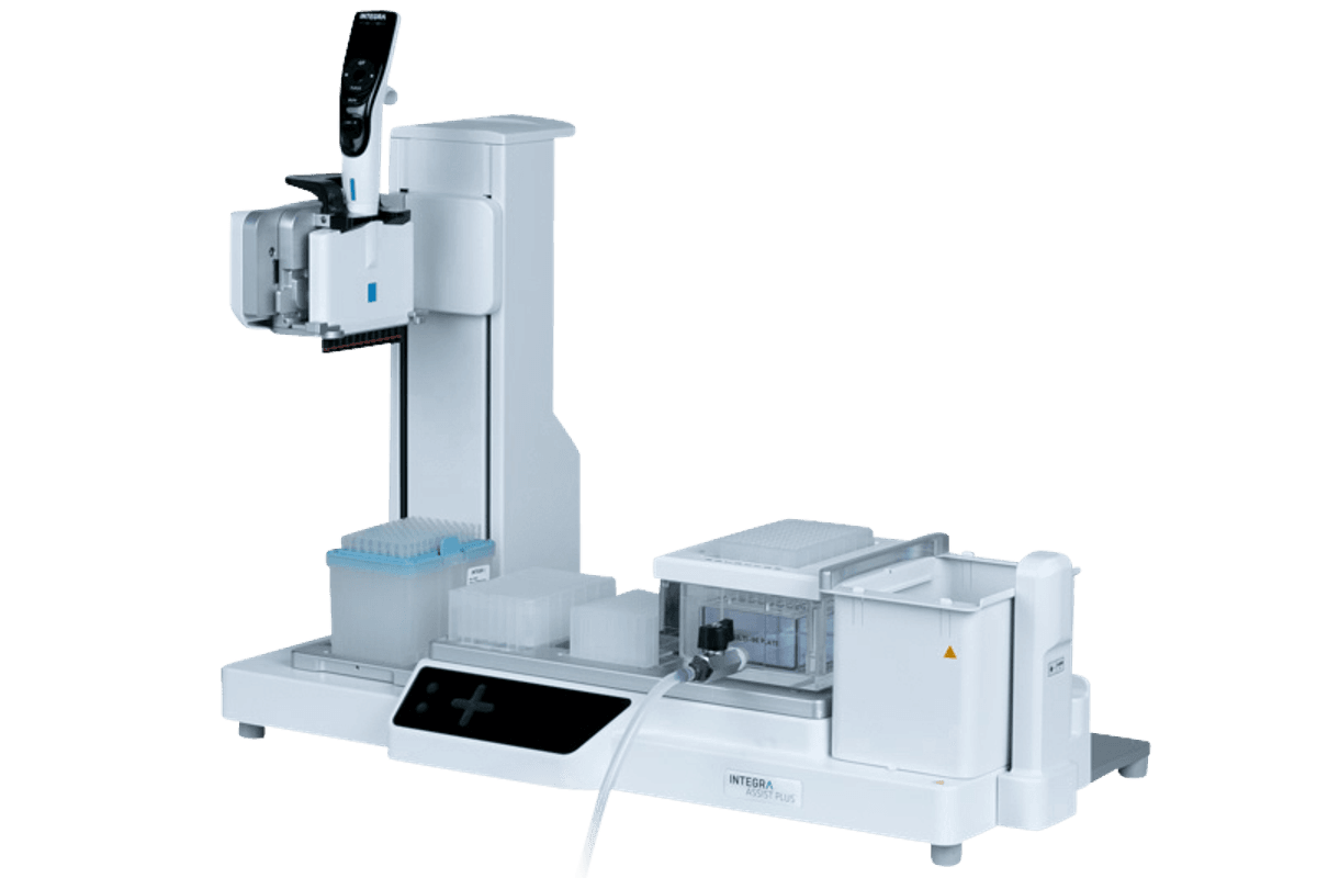 The ASSIST PLUS pipetting robot. The ASSIST PLUS pipetting robot.